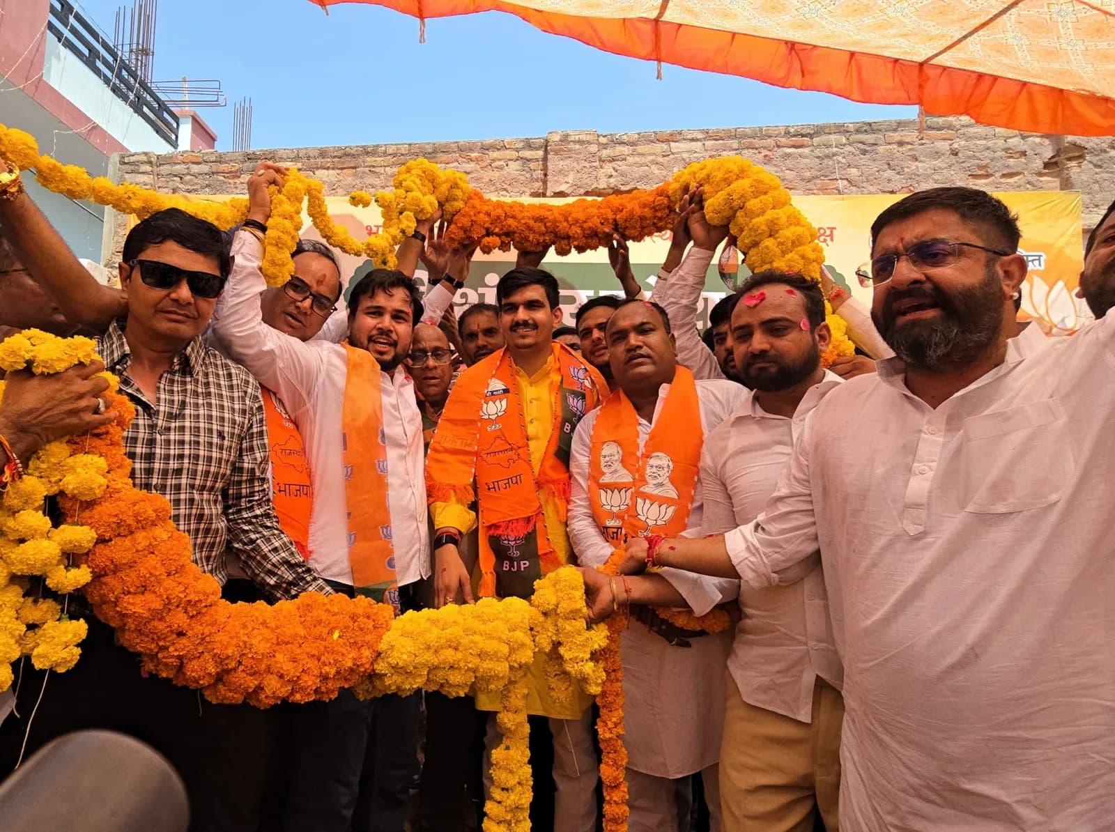 Bikaner News: भाजयुमो प्रदेशाध्यक्ष शंकर गौरा का बीकानेर आगमन पर भव्य स्वागत