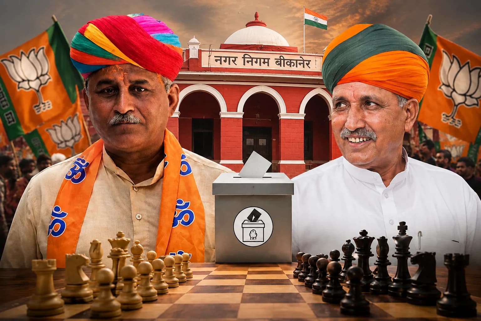 बीकानेर नगर निगम चुनाव में टिकट की सियासत तेज, विधायक व्यास और मंत्री मेघवाल खेमों में बढ़ी जोर आजमाइश