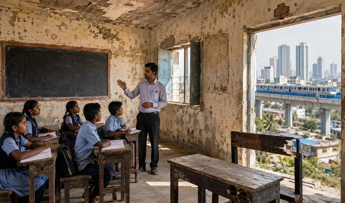 विकसित भारत की राह में जर्जर शिक्षा व्यवस्था में है सबसे बड़ा सवाल