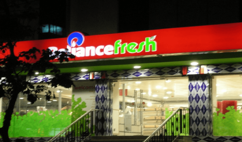 Reliance Industries shares fell sharply for the first time since Covid