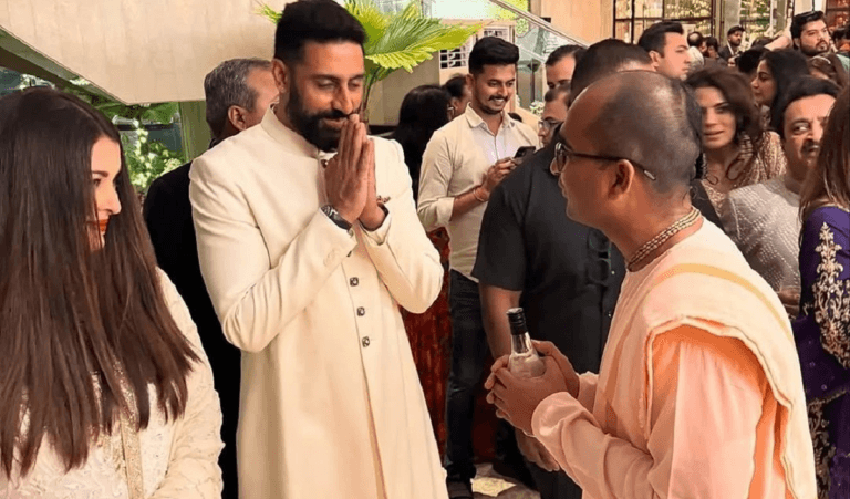 Bollywood: Aishwarya Rai and Abhishek Bachchan seen together at Ashutosh Gowariker's son's wedding