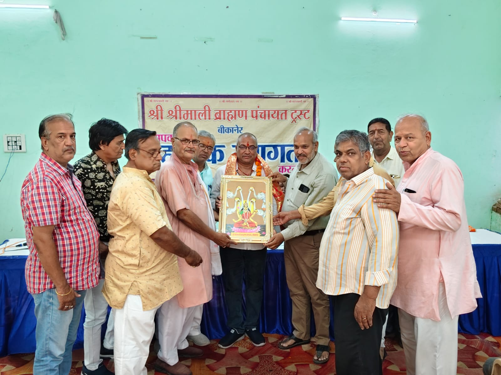 श्रीमाली ब्राह्मण सेवा संस्था के राष्ट्रीय अध्यक्ष महेंद्र बोहरा का बीकानेर में भव्य स्वागत, समाज की एकजुटता पर दिया जोर